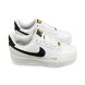 Женские кроссовки Nike Air Force 1 White Black Swoosh
