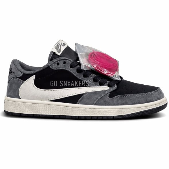 Мужские кроссовки Nike Air Jordan 1 Low OG SP x Travis Scott &amp; Fragment Grey/Black