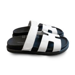 Hermes Flip-flops Leather White