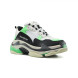 Женские кроссовки Balensiaga Triple S Neon Green White