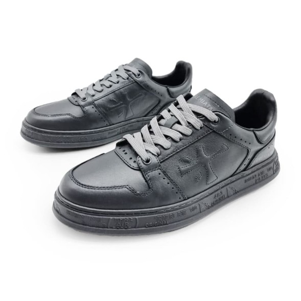 Мужские кроссовки Premiata Low Leather Full Grey
