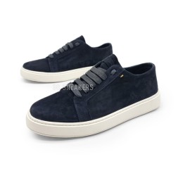 Santoni Man Sneakers Suede Black