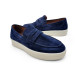 Унисекс мокасины Loro Piana Mocassins Suede Navy