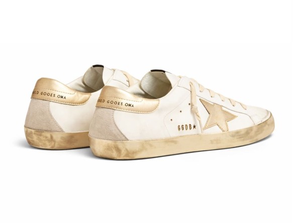 Женские кеды Golden Goose Super-Star Donna Con Foxing Sparkle Dorato