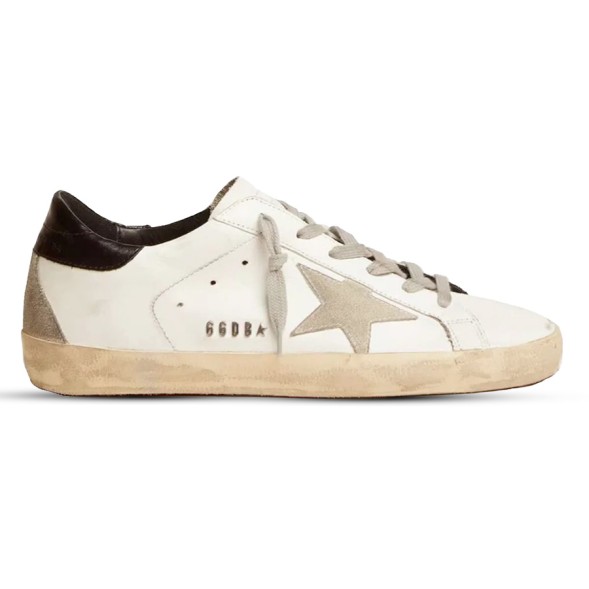 Мужские кеды Golden Goose Super-Star Men's Black Heel Tab