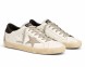 Мужские кеды Golden Goose Super-Star Men's Black Heel Tab