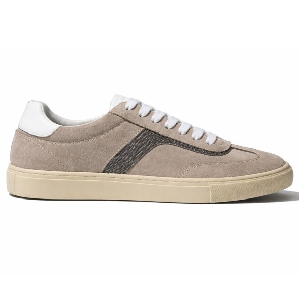 Женские кеды Brunello Cucinelli Classic Suede Grey