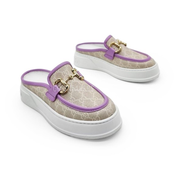 Унисекс сабо Gucci Sabo Beige/Purple