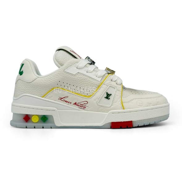 Женские кроссовки Louis Vuitton LV Trainer White/Yellow