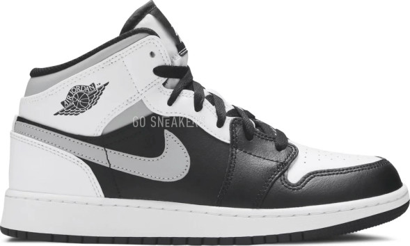 Женские кроссовки Nike Air Jordan 1 Mid GS &amp;#039;White Shadow&amp;#039;
