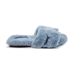 Hermes Flip-flops Wool Blue