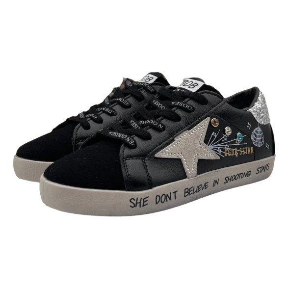 Женские кеды Golden Goose Super Star Black Music