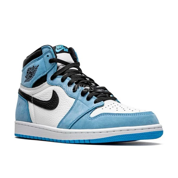 Унисекс кроссовки Nike Jordan 1 Retro High White University Blue Black