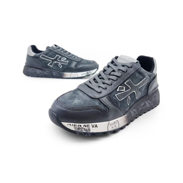 Унисекс кроссовки Premiata 483 Leather/Suede Grey Dark