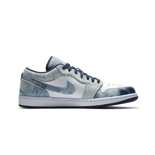 Унисекс кроссовки Nike Air Jordan 1 Low Washed Denim