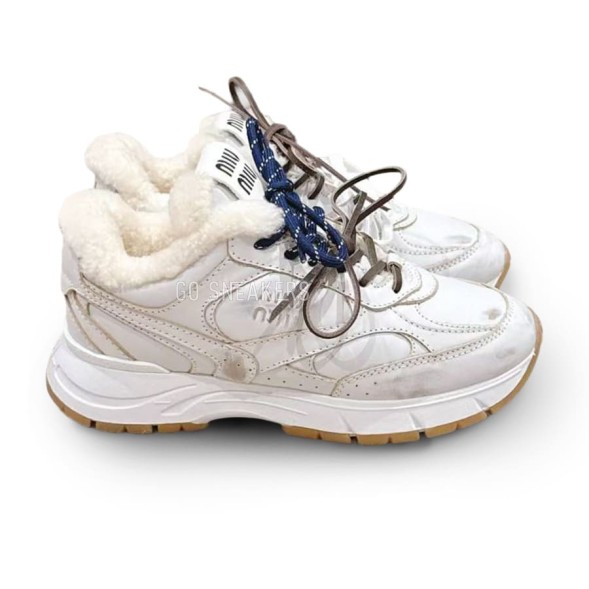 Женские зимние кроссовки Miu Miu Sneakers Winter White