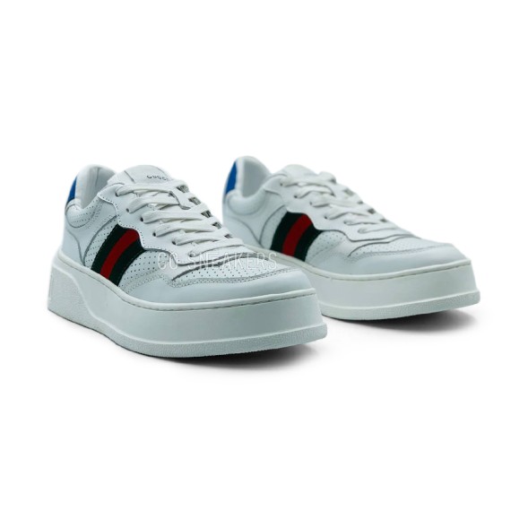 Женские кроссовки Gucci Web White