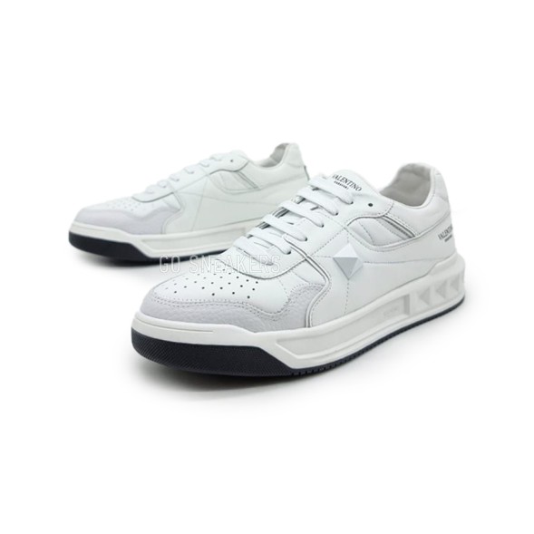 Унисекс кроссовки Valentino One Stud Leather White