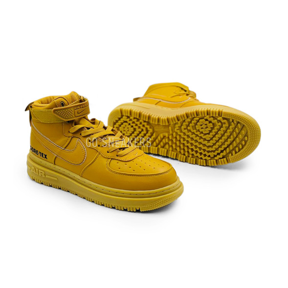Унисекс зимние кроссовки Nike Air Force 1 High Gore-Tex Flax Brown