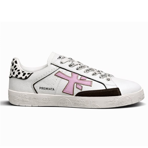 Женские кеды Premiata Outdoor Skateboard White/Pink