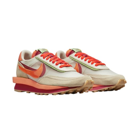 Унисекс кроссовки Nike x Sacai x CLOT LDWaffle Net Orange Blaze