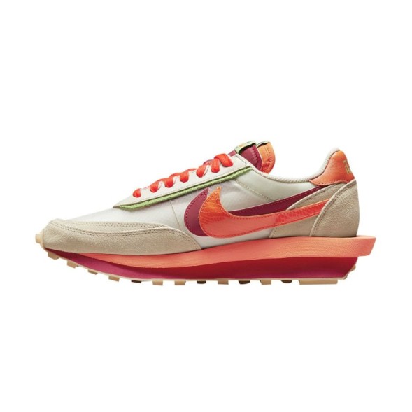 Унисекс кроссовки Nike x Sacai x CLOT LDWaffle Net Orange Blaze