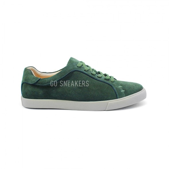 Мужские кроссовки Loro Piana Freetime Walk Sneakers Emerald Green Suede