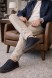 Мужские кеды Brunello Cucinelli Leather Sneakers Navy