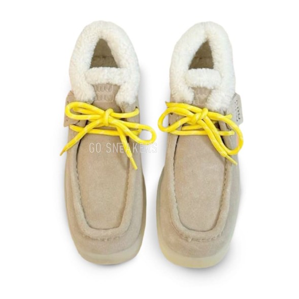 Женские ботинки Miu-Miu Chukka Platform Sand