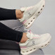 Женские кроссовки On Cloudnova X White/Pink