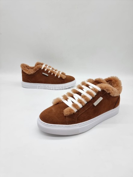 Женские зимние кроссовки Brunello Cucinelli Open Walk Winter Suede Brown