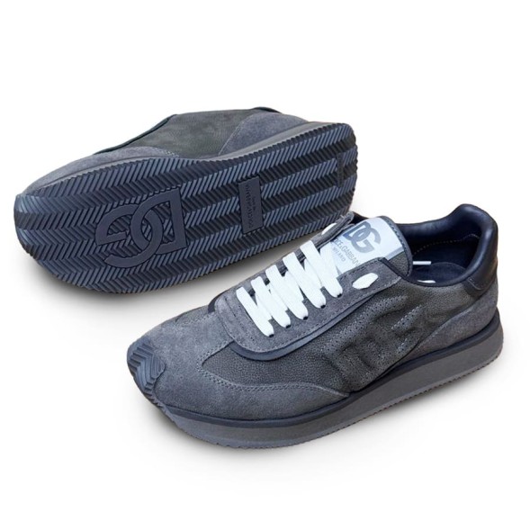 Мужские кроссовки Dolce&amp;Gabbana Suede Sneakers Grey